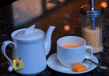 African Tea breakfast at GoldStar Hotel Busia
