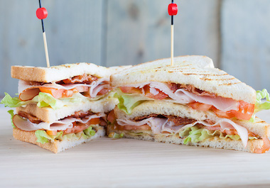 Pearl Club Sandwich at GoldStar Hotel restaurant