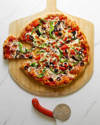 Vegetarian Pizza at GoldStar Hotel restaurant